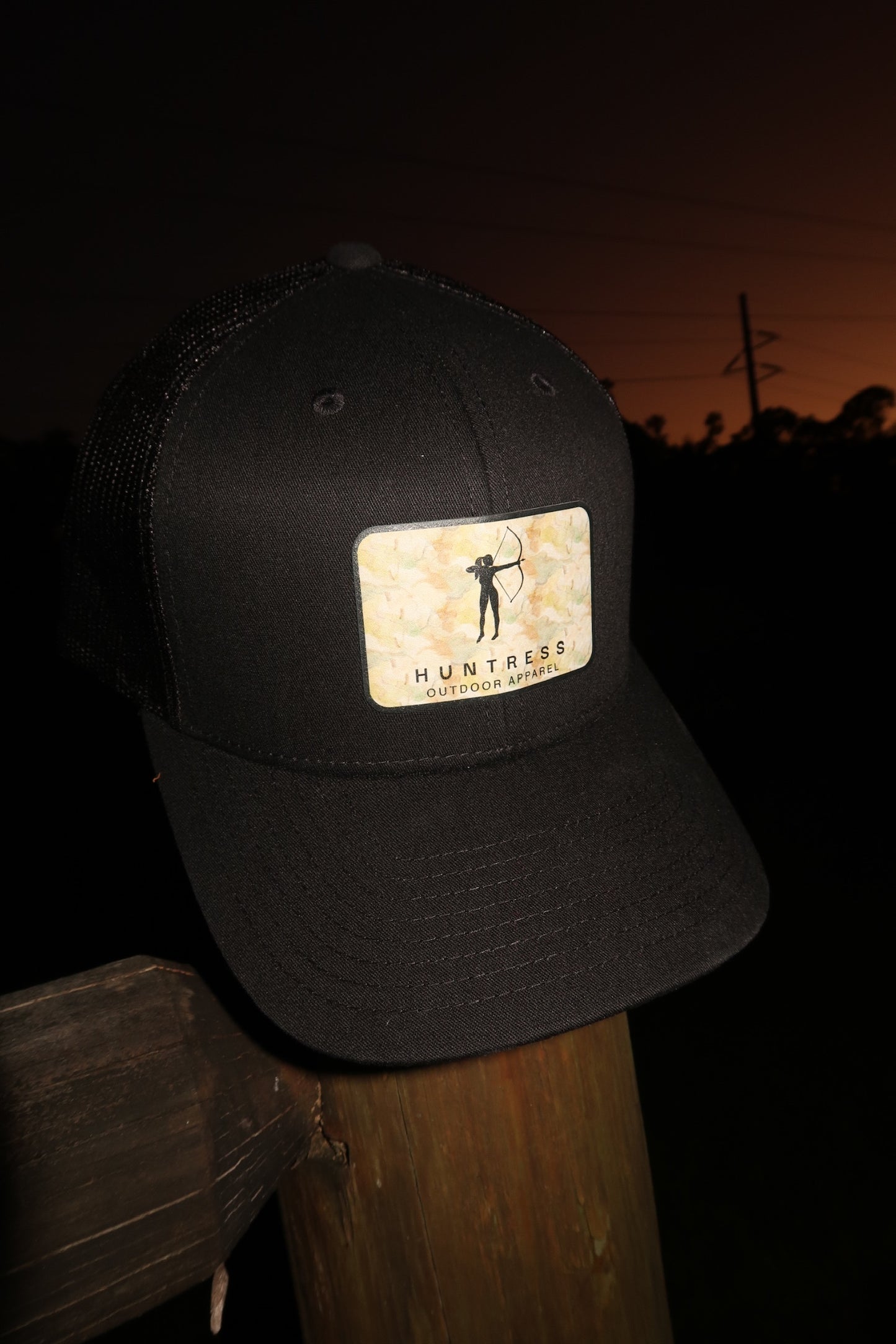 Huntress Camo Patch Hat